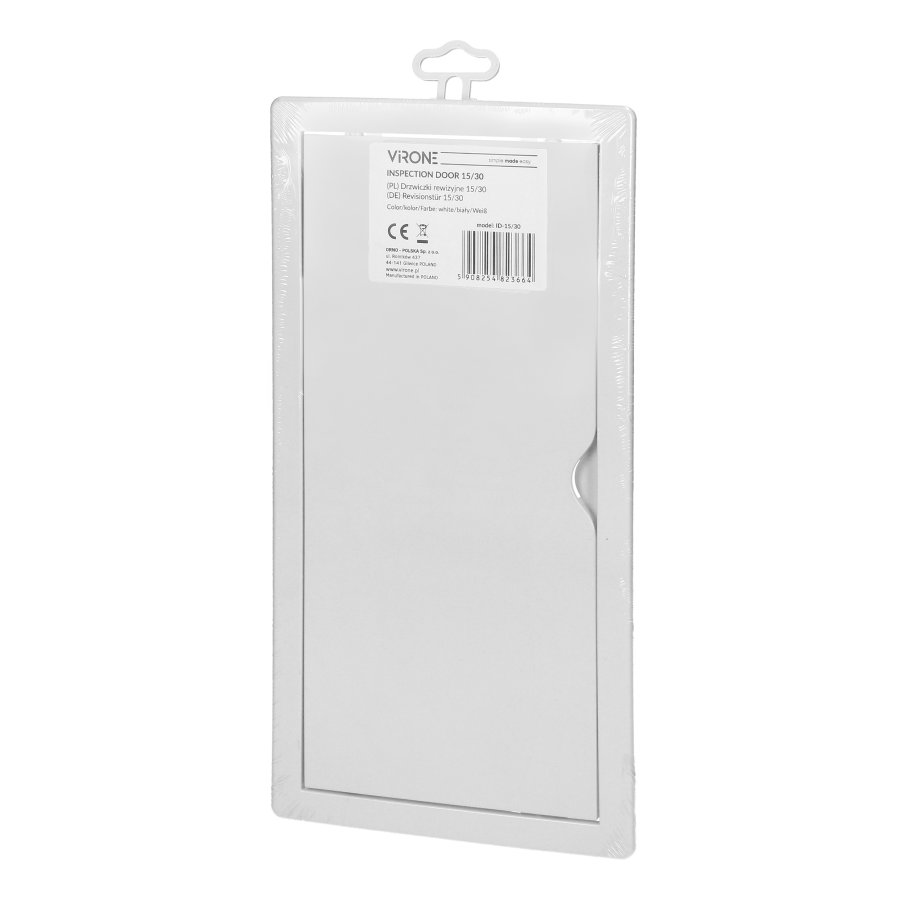 Inspection door 15/30, ABS, white