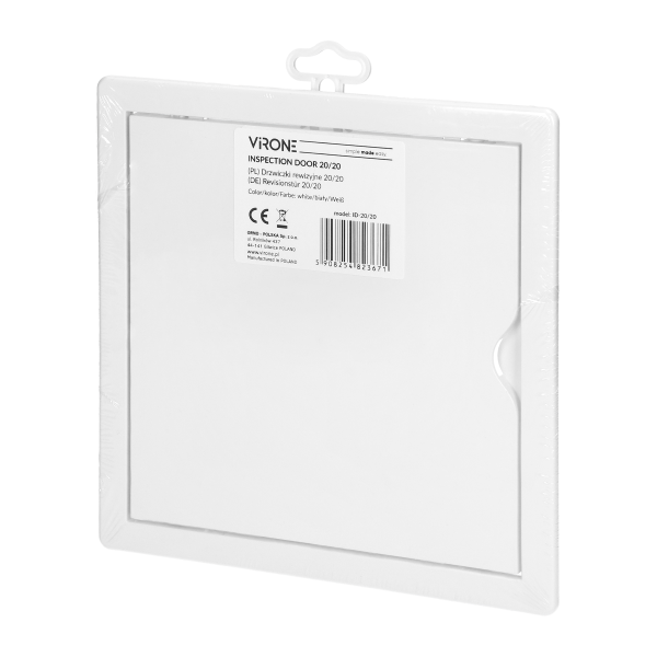Inspection door 20/20, ABS, white