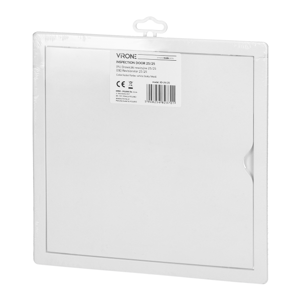 Inspection door 25/25, ABS, white Inspection door 25/25, ABS, white