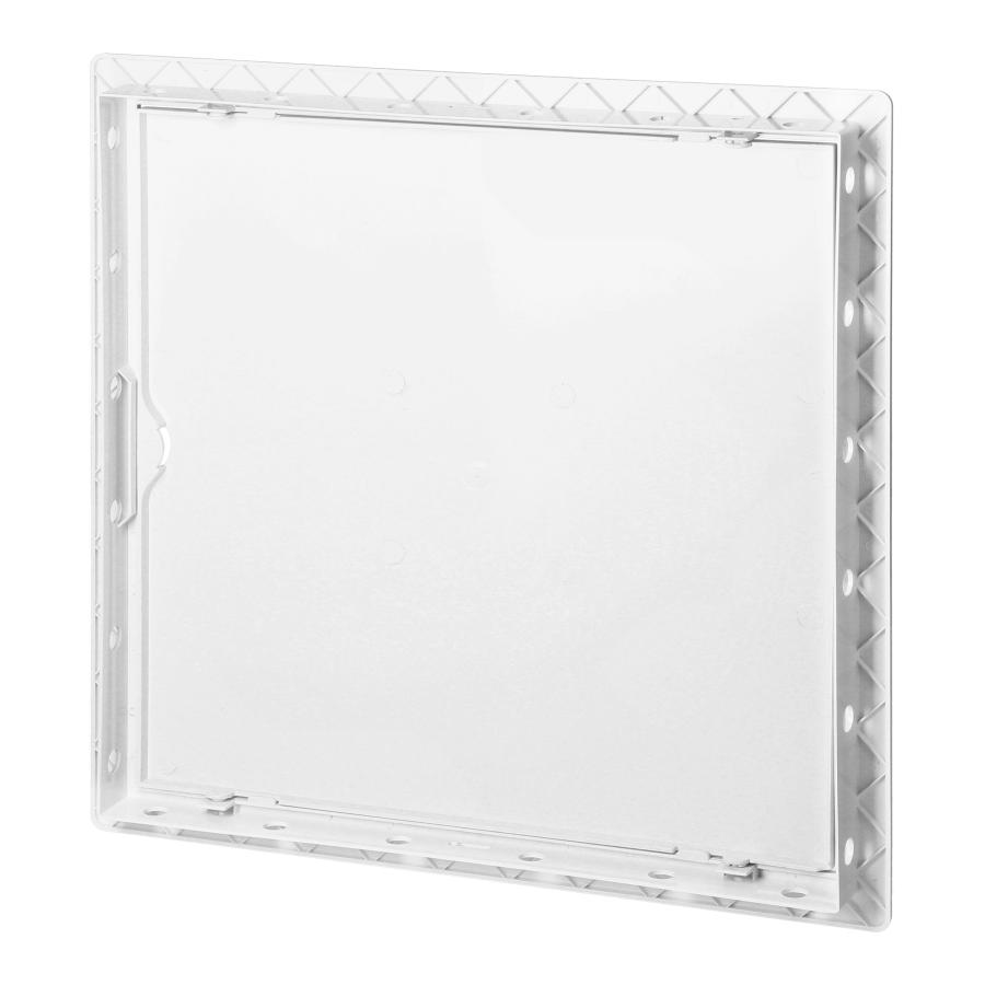 Inspection door 30/30, ABS, white