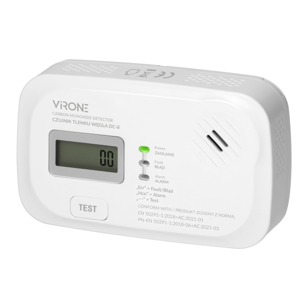 Battery operated smoke detector, 2xAA, 10 years Battery operated smoke detector, 2xAA, 10 years