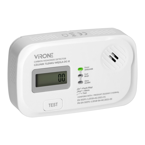 Battery operated smoke detector, 2xAA, 10 years Battery operated smoke detector, 2xAA, 10 years