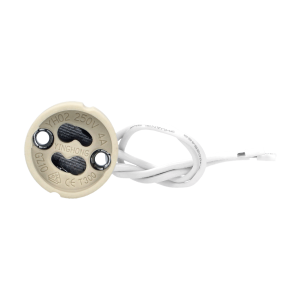 Ceramic fixture for GU10 light sources