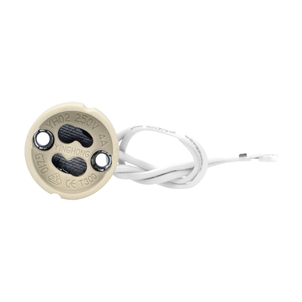 Ceramic fixture for GU10 light sources