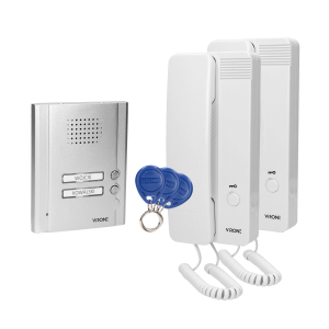 Two-family doorphone set, flush-mounted, with proximity tags reader, MALO MULTI