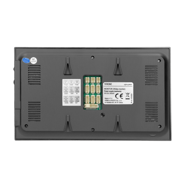 Kolorowy wideo monitor 7" z darmową aplikacją na telefon do zarządzania komunikacją wewnętrzną i zewnętrzną, funkcją nagrywania 