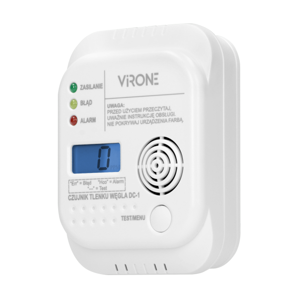 Battery-operated carbon monoxide detector with TEST button, 7 years service life-time Battery-operated carbon monoxide detector with TEST button, 7 years service life-time