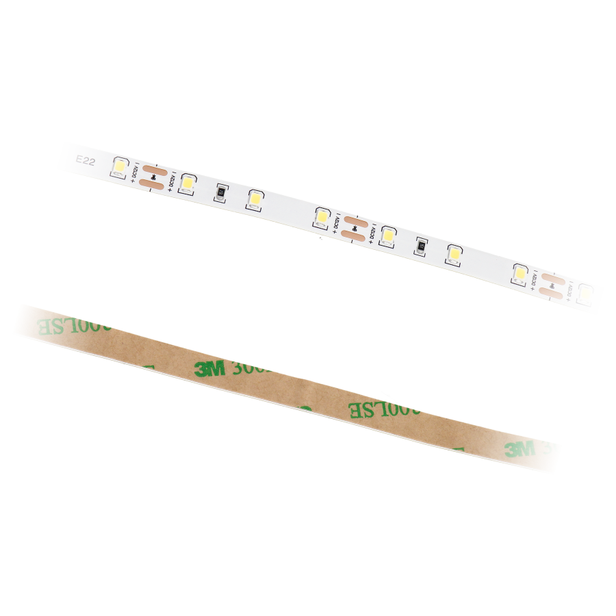 LED lighting strip for furniture and dry room decoration, length 5m, 60 led/m, power supply 12V, neutral colour