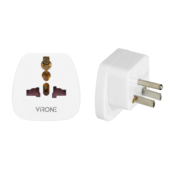 Travel adapter - World to USA, 110-230V/10A, white
