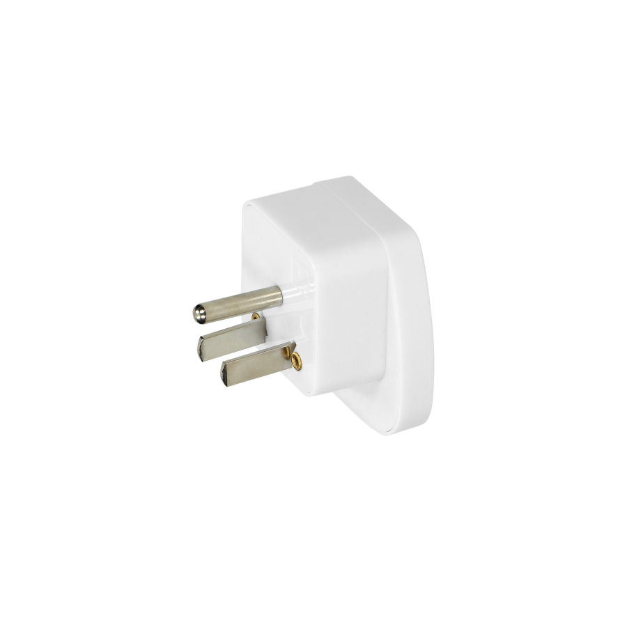 Travel adapter - World to USA, 110-230V/10A, white