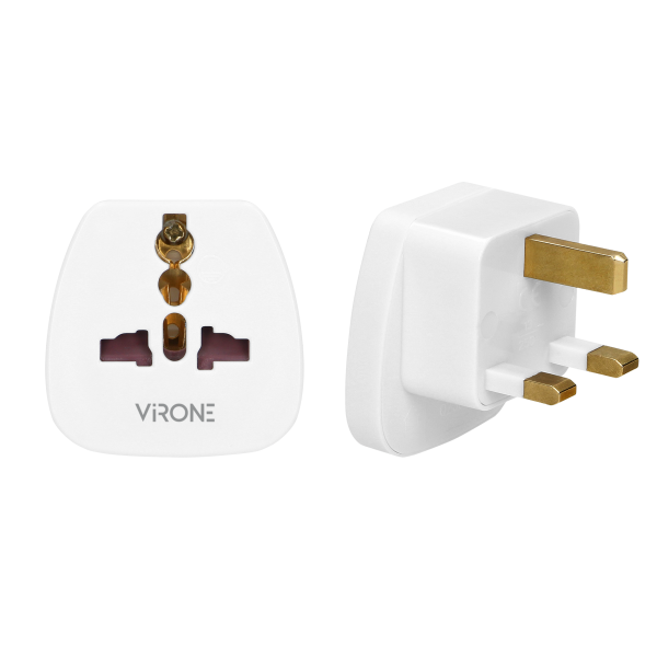 Adapter podróżny - World to UK, 230V/13A, biały