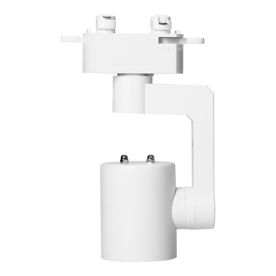 RELI TL-1 GU10 track-mounted light fixture, max 35W, white