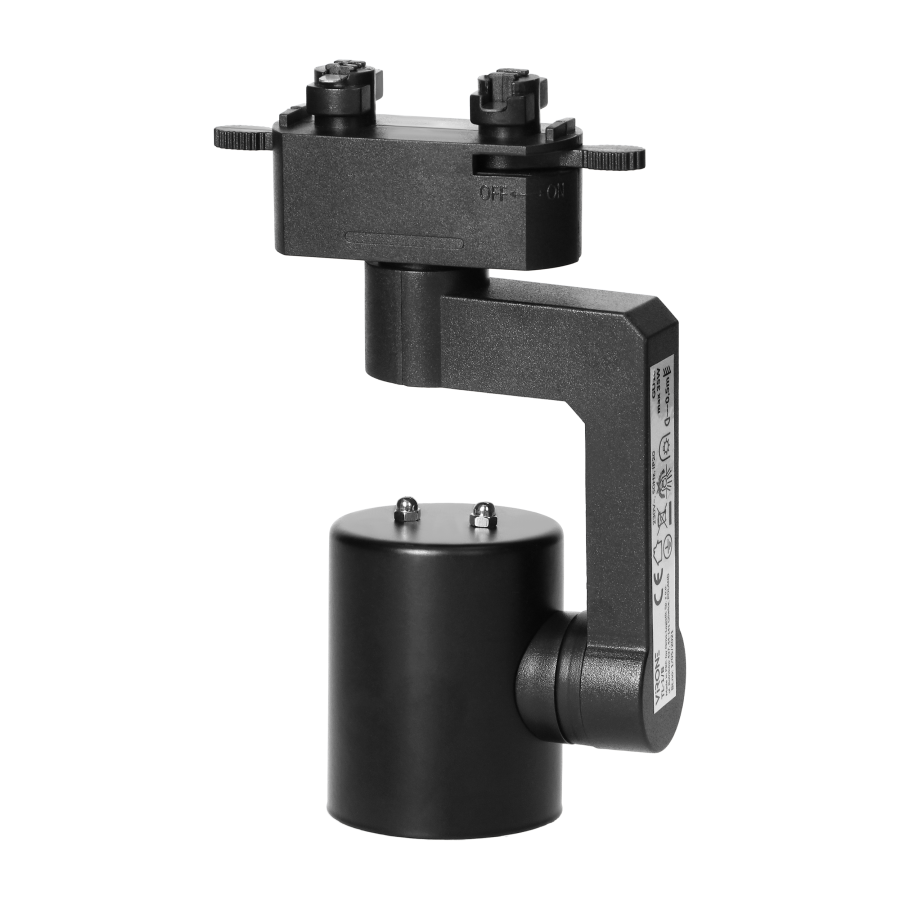 RELI TL-1 GU10 track-mounted light fixture, max 35W, black