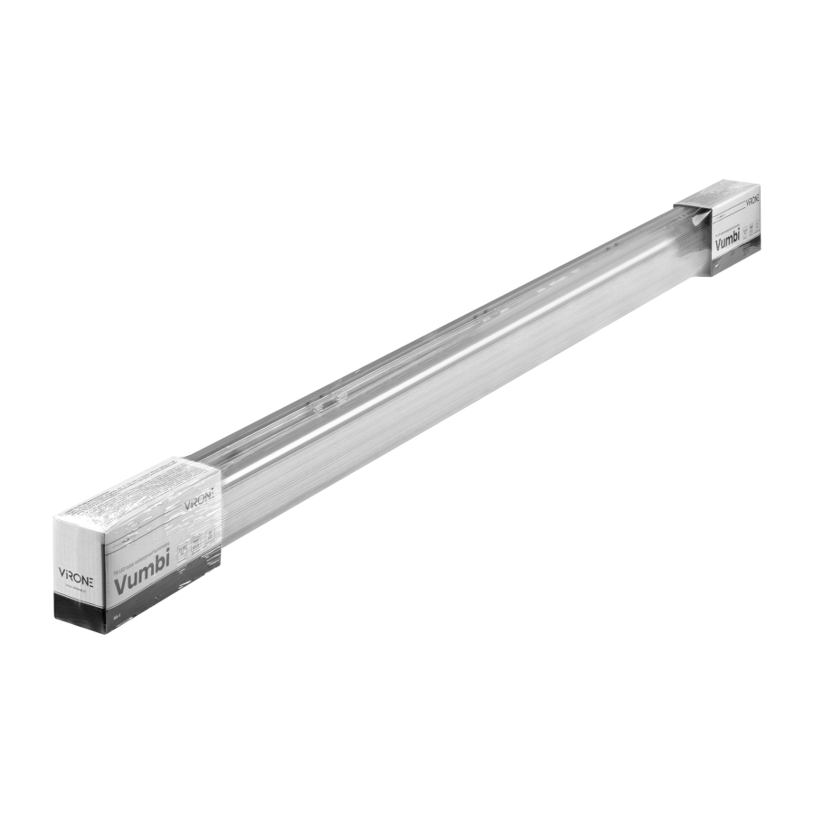 VUMBI T8 LED 2x18W IP65, luminaire for T8 LED
