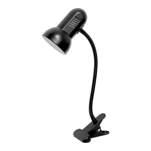 GANSO, lampka biurkowa z klipsem, flex, 15W, E27, czarna