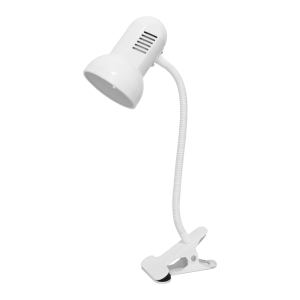 GANSO, desk lamp with clip, flex, 15W, E27, white