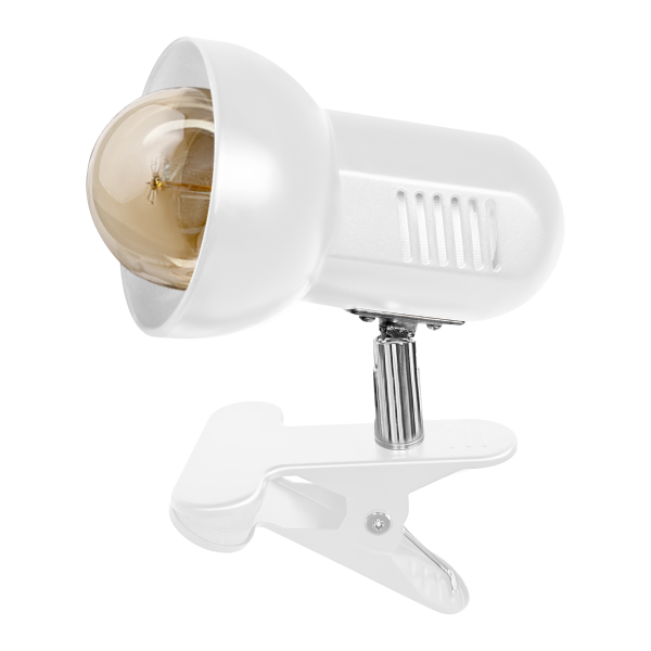 CANARD, desk lamp with metal clip, 15W, E27, white
