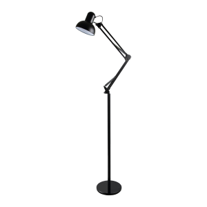 LUWES II, floor lamp, E27, max. 18W, 182 cm, black