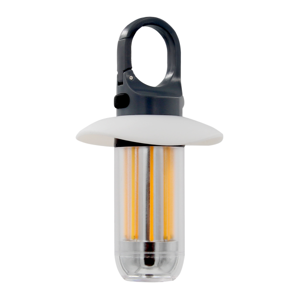LED Camping light, 200lm+120lm, 500mAh, 2000K/6000K, carabiner, protective cap
