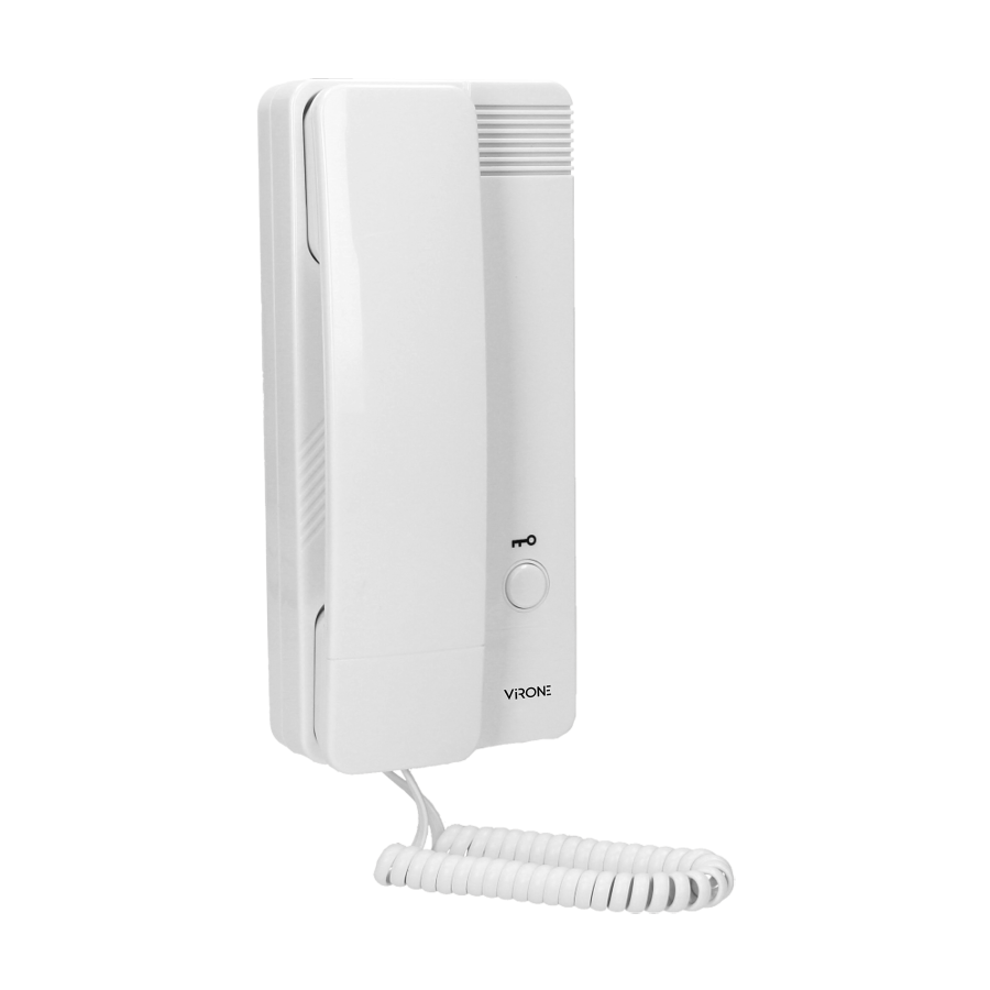 Zestaw domofonowy jednorodzinny, podtynkowy z czytnikiem breloków zbliżeniowych, MALO