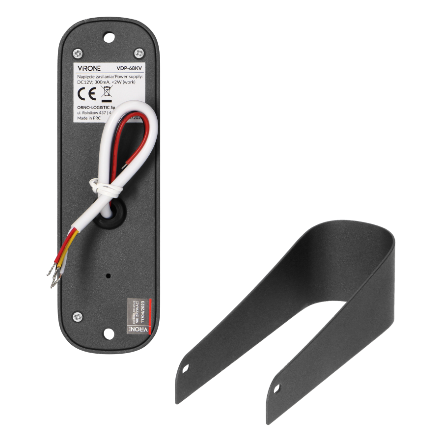 Video doorphone set, handset-free, multicolour 7" LCD screen, intercom, white, SETAR