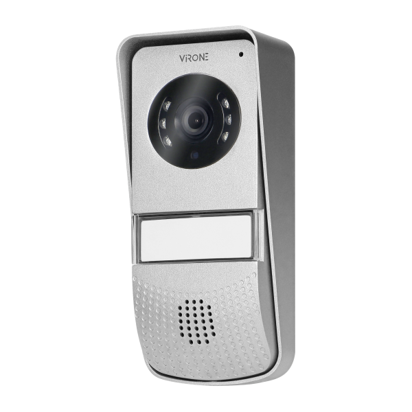 Zestaw wideodomofonowy bezsłuchawkowy, kolor, 4,3" LCD,  z czytnikiem breloków zbliżeniowych, czarny, ENIF RFID