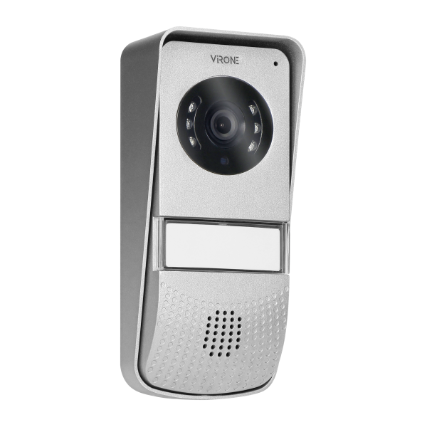 Zestaw wideodomofonowy bezsłuchawkowy, kolor, 4,3" LCD,  z czytnikiem breloków zbliżeniowych, czarny, ENIF RFID