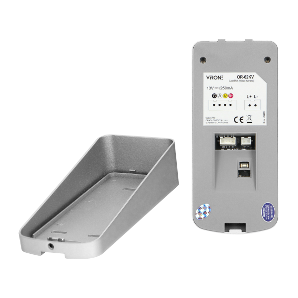 Zestaw wideodomofonowy bezsłuchawkowy, kolor, 4,3" LCD,  z czytnikiem breloków zbliżeniowych, czarny, ENIF RFID