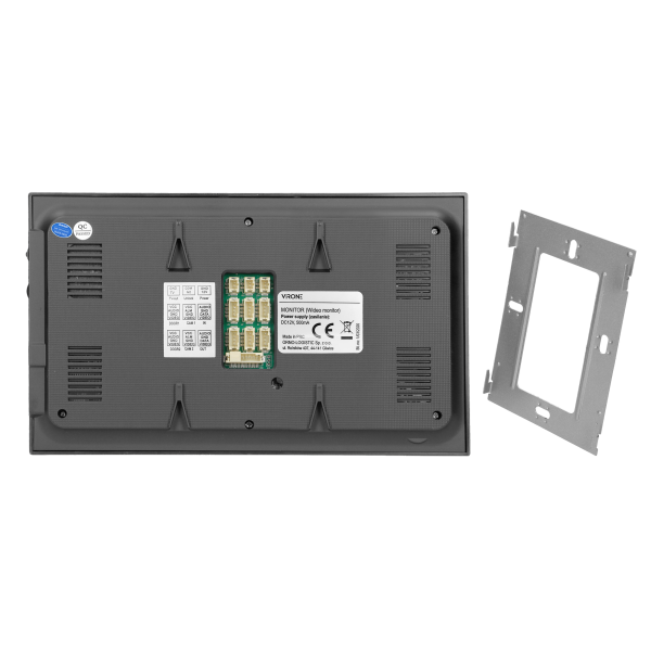 VIFIS Full HD video doorphone set, handset-free, 7" LCD monitor, OSD menu, Full HD camera, code lock, card/proximity tags reader