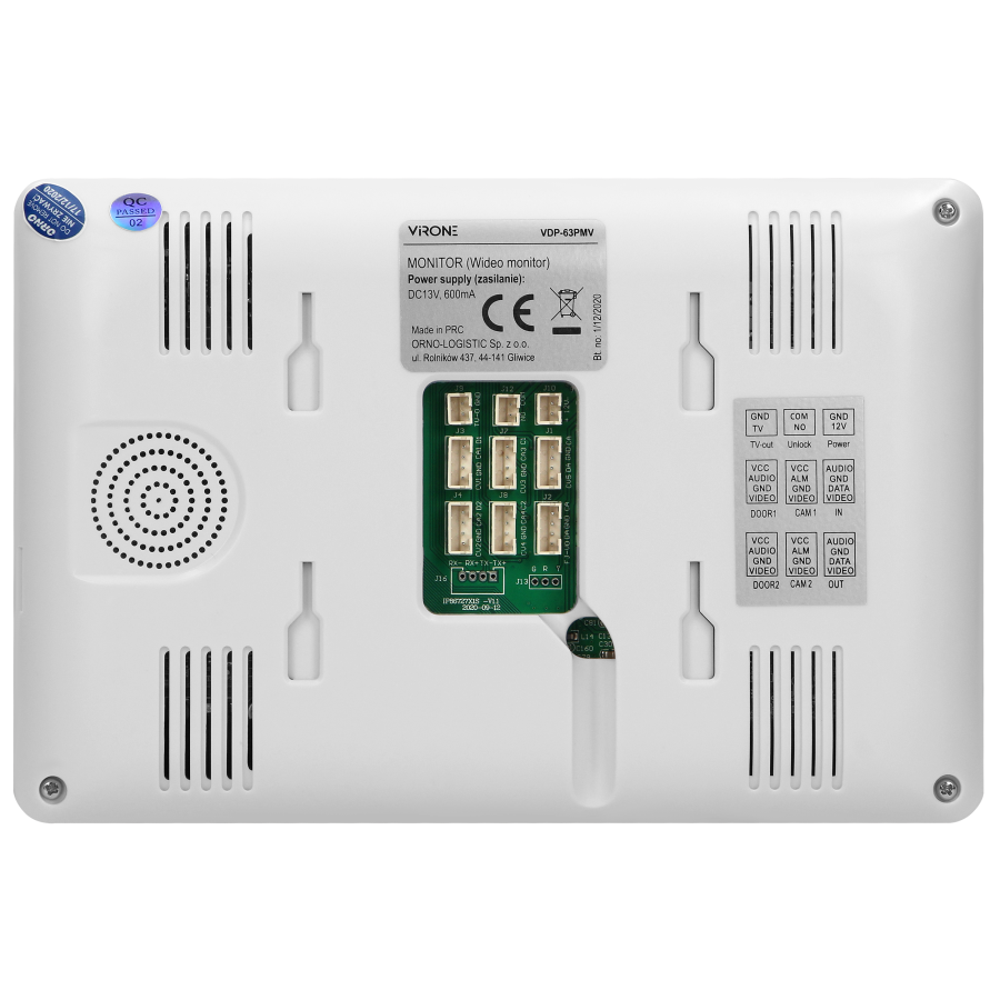 Video doorphone set, LCD 7",  WiFi + smartphone APP, handset-free, gate control, white, VIFAR