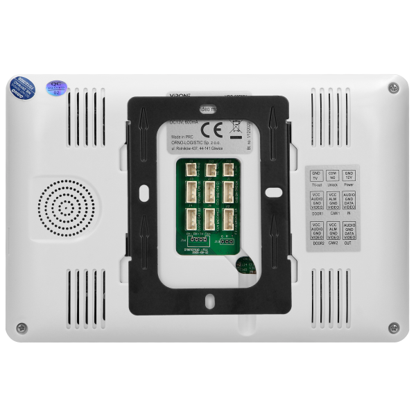 Video doorphone set, LCD 7",  WiFi + smartphone APP, handset-free, gate control, white, VIFAR