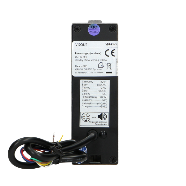 Video doorphone set, LCD 7",  WiFi + smartphone APP, handset-free, gate control, white, VIFAR