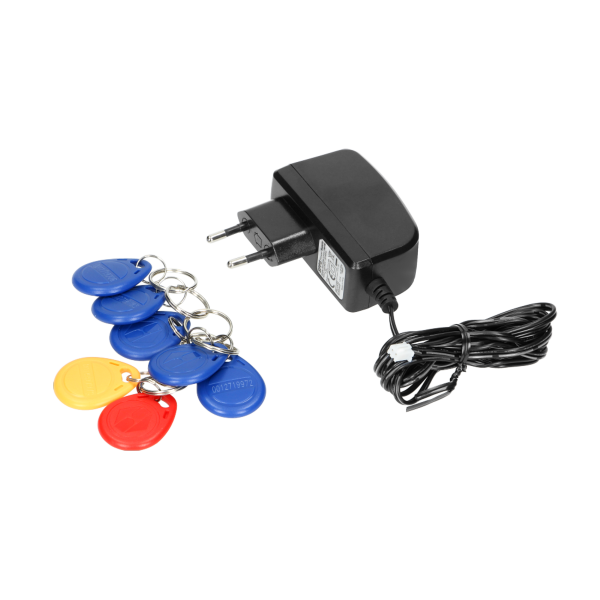 Bezsłuchawkowy zestaw wideo domofonowy CETI, monitor 7" z kartą pamięci TF, czytnikiem kart i breloków, IP44