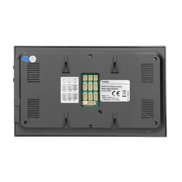 7" color video monitor with free phone application for managing internal and external communication, video and image recording f