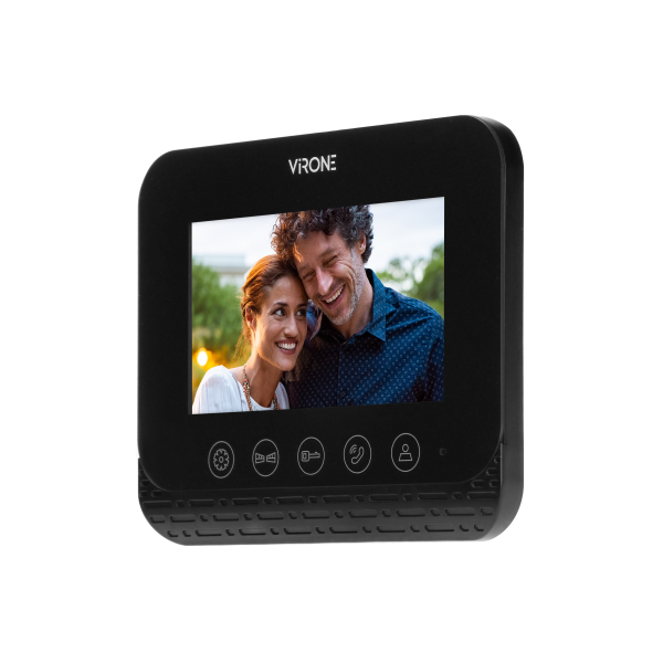 Video monitor, handset-free, multicolour 4.3" LCD screen, for the extension of ENIF series, gate opening