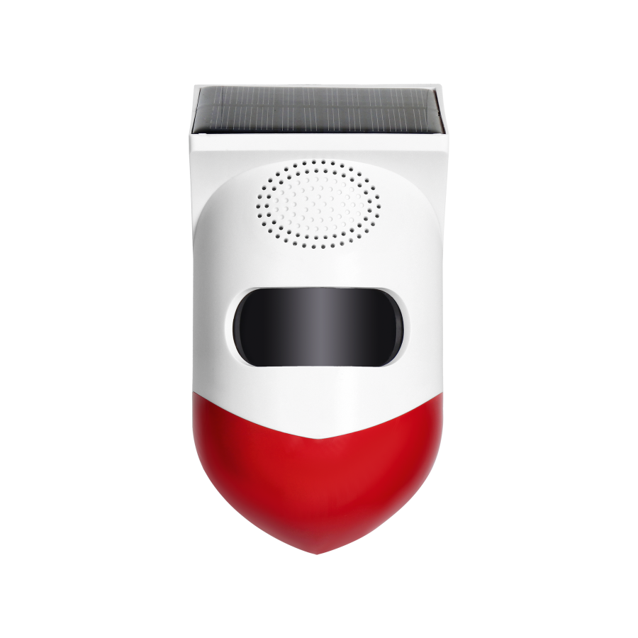 Solar PIR alarm with build-in siren, Wi-Fi and remote control, compatible with TUYA