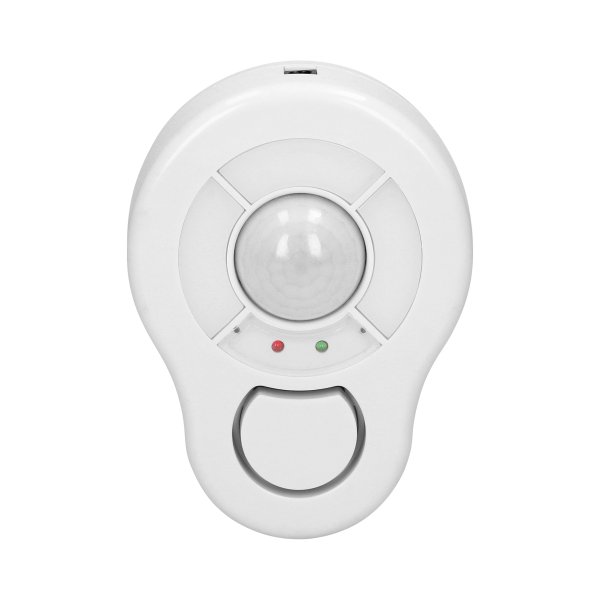 Ceiling wireless mini alarm with an in-built siren and remote control unit, 5m, battery operated