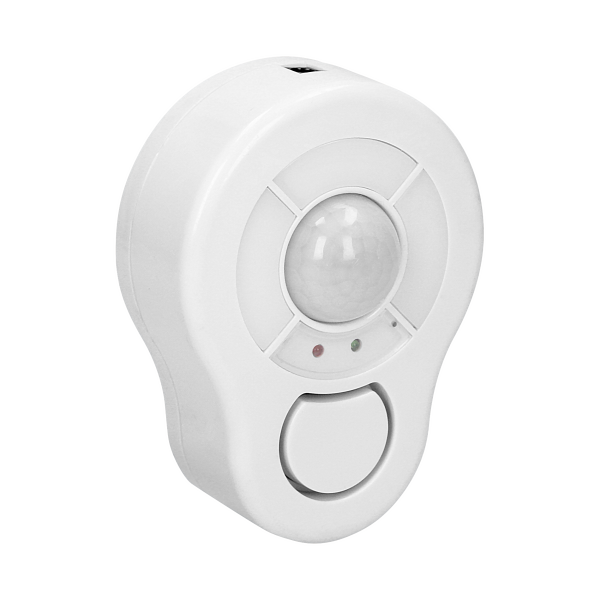 Ceiling wireless mini alarm with an in-built siren and remote control unit, 5m, battery operated