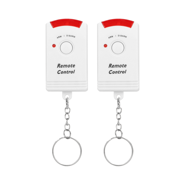 Ceiling wireless mini alarm with an in-built siren and remote control unit, 5m, battery operated