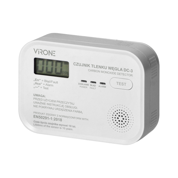 Set of battery-operated smoke and carbon monoxide detectors Set of battery-operated smoke and carbon monoxide detectors