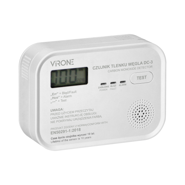 Set of battery-operated smoke and carbon monoxide detectors Set of battery-operated smoke and carbon monoxide detectors
