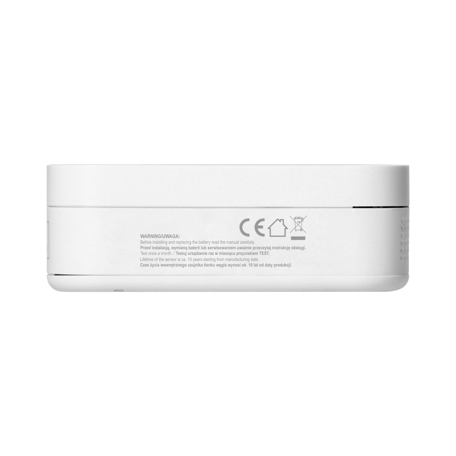 Set of battery-operated smoke and carbon monoxide detectors