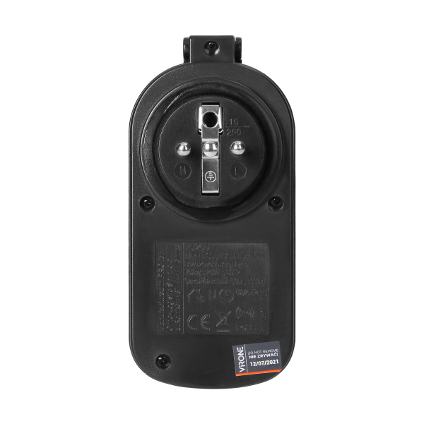 Set of wireless sockets with a remote control unit, 2+1, IP44
