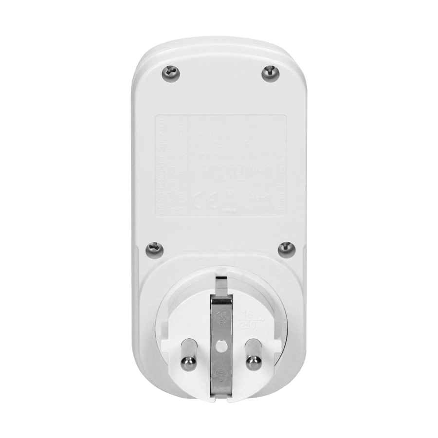 Wireless socket with remote control, 1+1, Schuko version