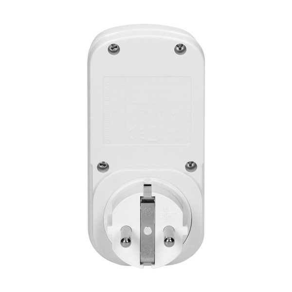 Wireless socket with remote control, 1+1, Schuko version