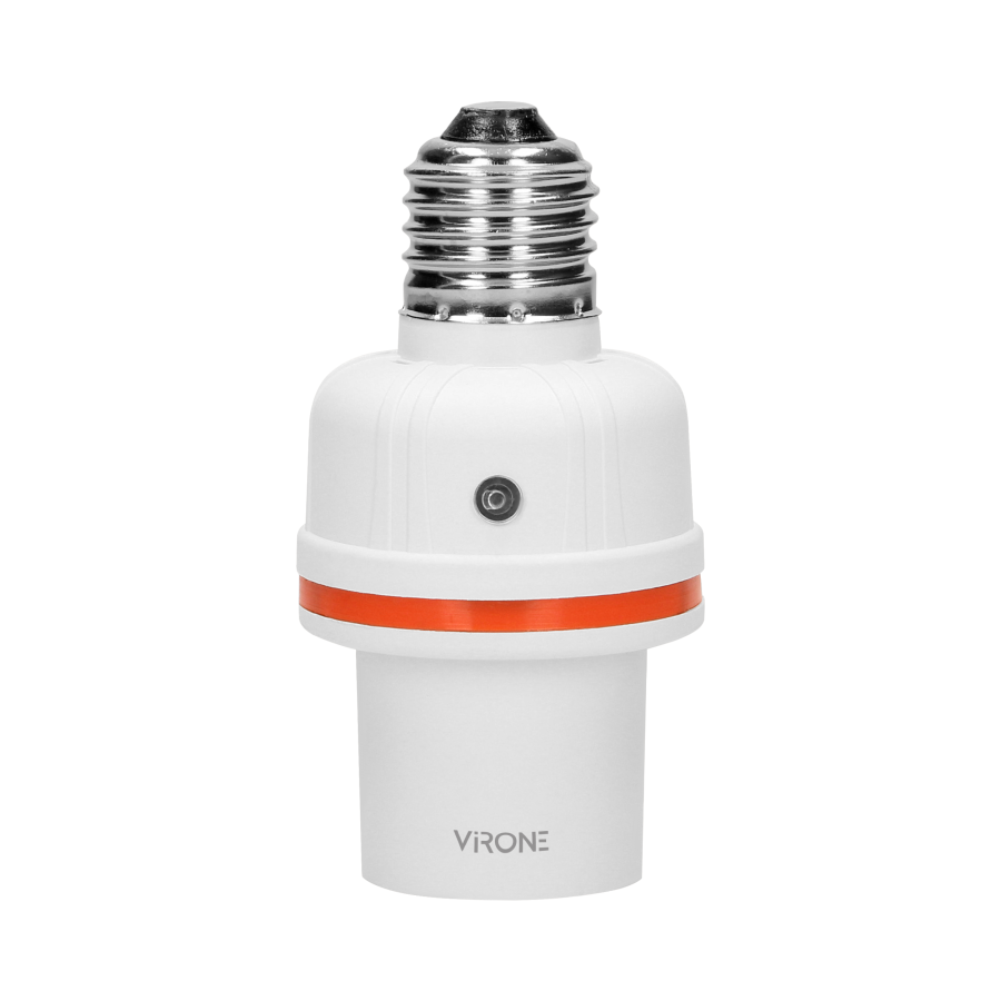 Wireless E27 lamp holder with remote control unit