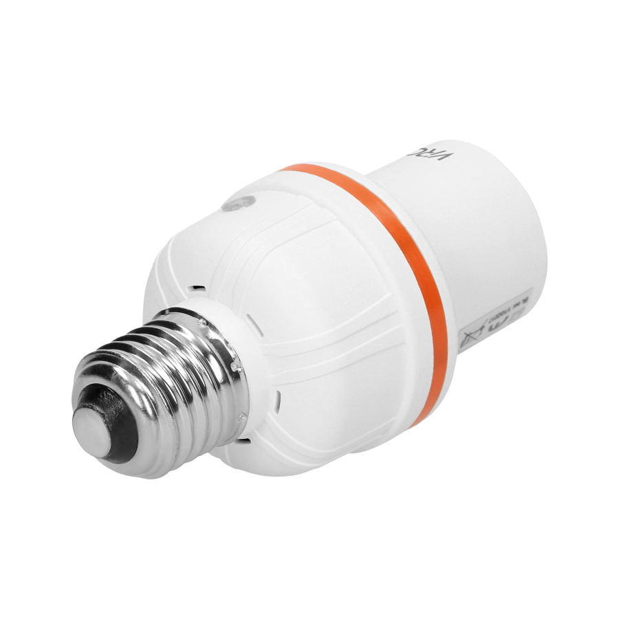 Wireless E27 lamp holder with remote control unit