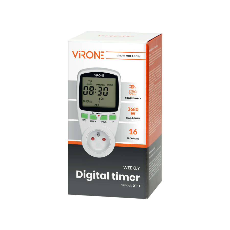 Digital timer with LCD display