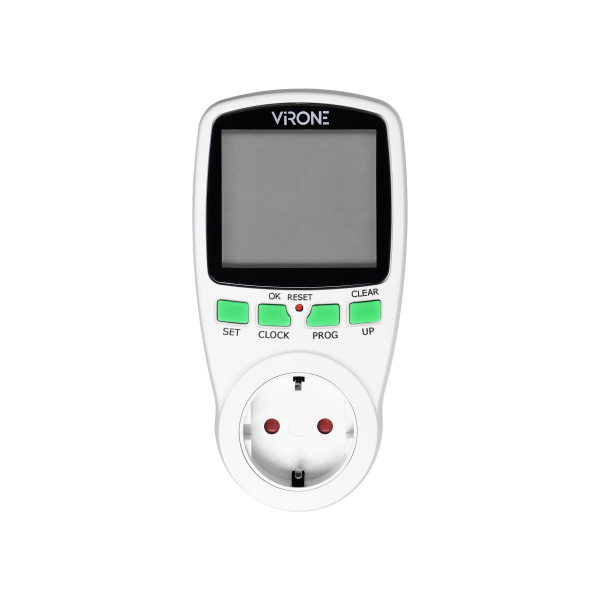 Elektroniczny programator czasowy z wyświetlaczem LCD, wersja Schuko