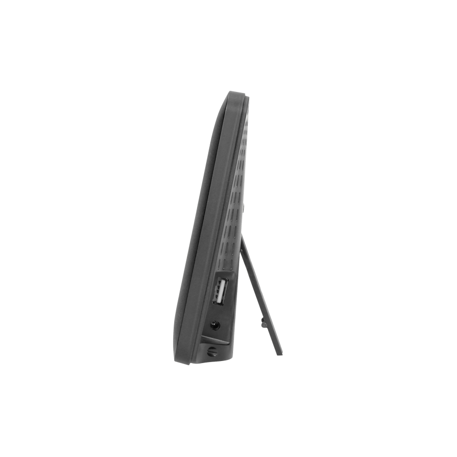 Bezprzewodowa stacja pogodowa z pomiarem temperatury i wilgotności na zewnątrz i wewnątrz, czarna